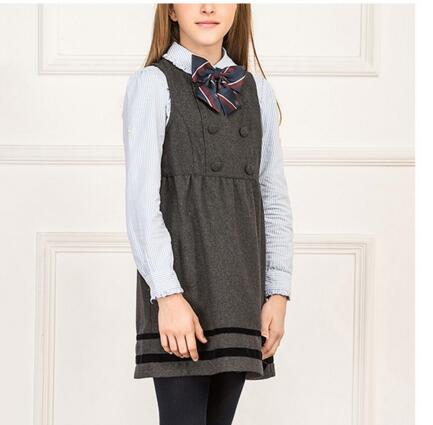 패션 소녀 점퍼 스커트 초등학교 교복 디자인 교복 나비 넥타이