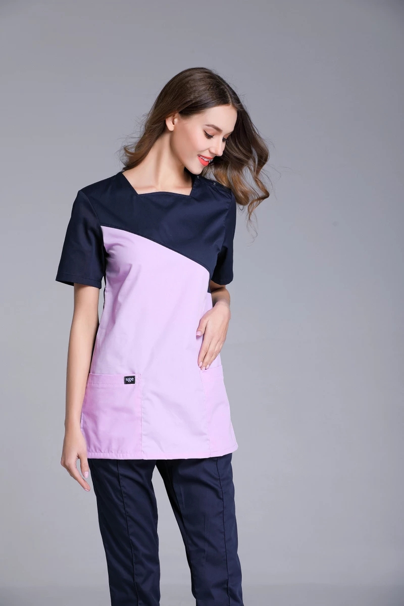 의료 간호사 유니폼 소녀 복장 작업복 건강 관리 작업복 스크럽 유니폼 상단 및 바지