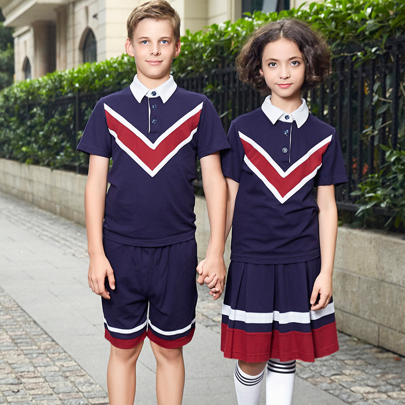 소녀와 소년을 위한 새로운 디자인 기본 운동복 학교 면/폴리에스터 교복