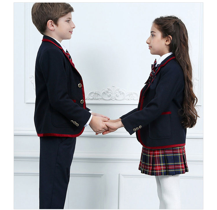 주문 안락한 교복 재킷은 초등 학교와 중학교를 위한 셔츠 세트를 놓습니다