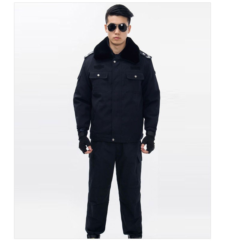사용자 정의 디자인 가을 겨울 남성 경비원 회사 장교 보안 유니폼 코트 보안 공항 호텔 경비 세트