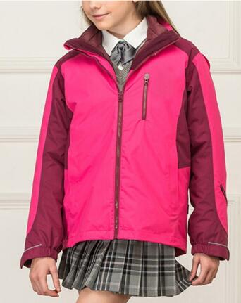 겨울 핑크 다운 재킷 여고생 교복 코트 디자인