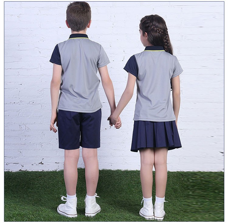 사용자 정의 디자인 여름 2 조각 반팔 패션 어린이 테니스 운동복