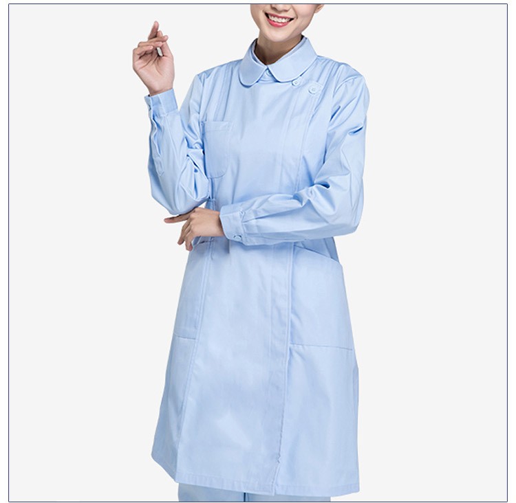 사용자 정의 새로운 스타일의 짧은 소매 조정 가능한 벨트 의료 긴 소매 흰색 간호사 유니폼 드레스